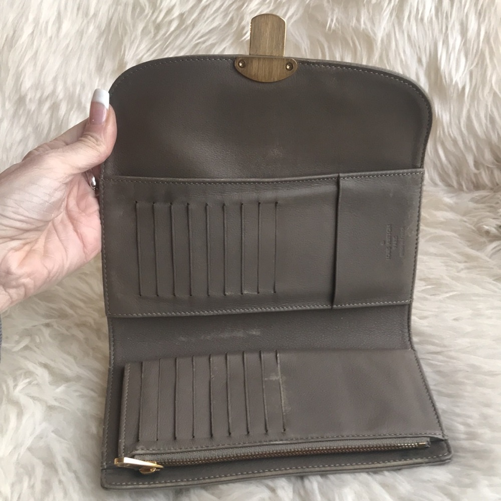 Authentic Louis Vuitton long Wallet Portefeuille Amelia Mahina - Picture 5 of 13